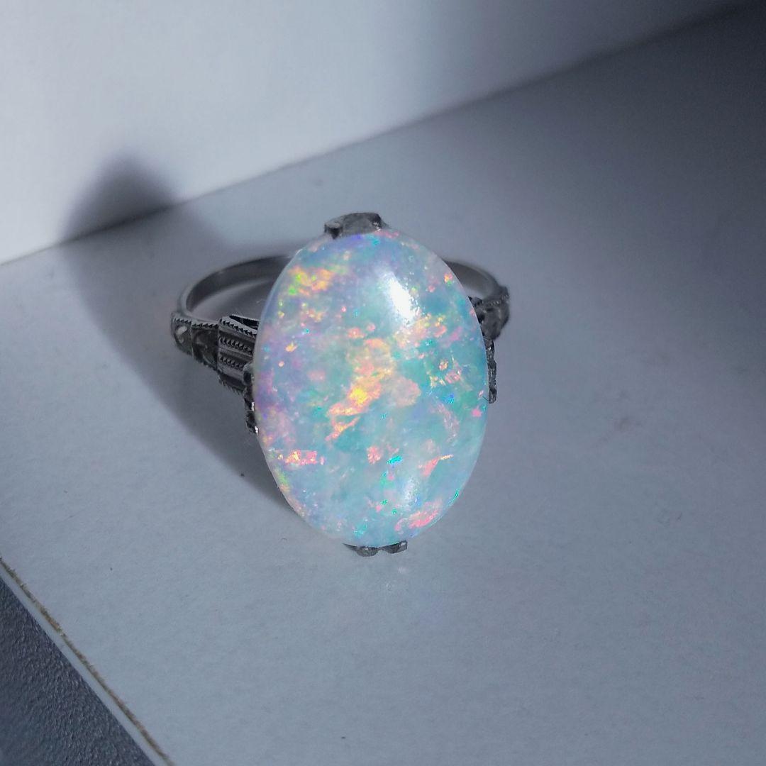 特大☆ホワイトオパール☆約14号