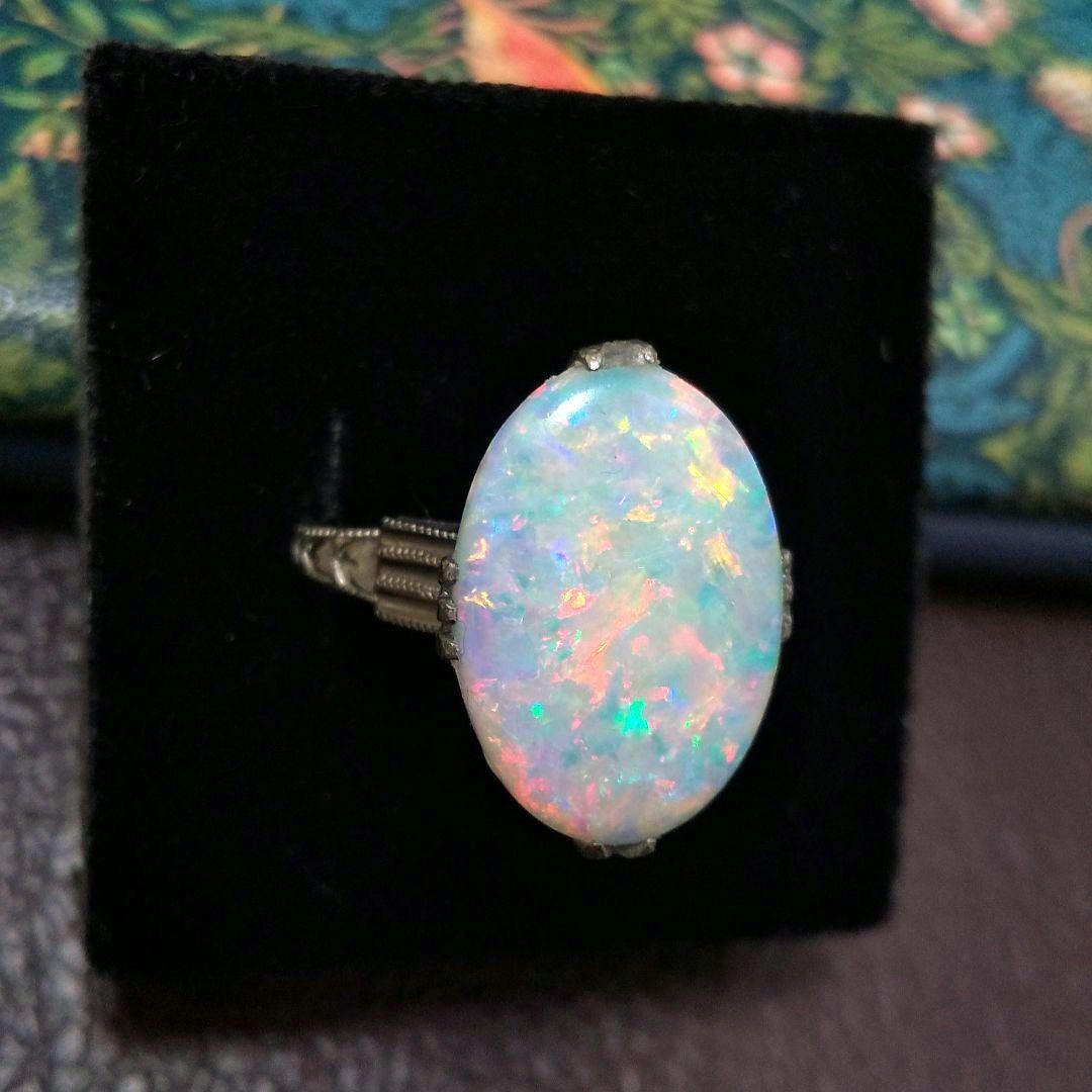 特大☆ホワイトオパール☆約14号