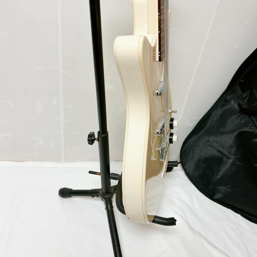 美品 Dan electro ダンエレクトロ 59 DC BASS ホワイト