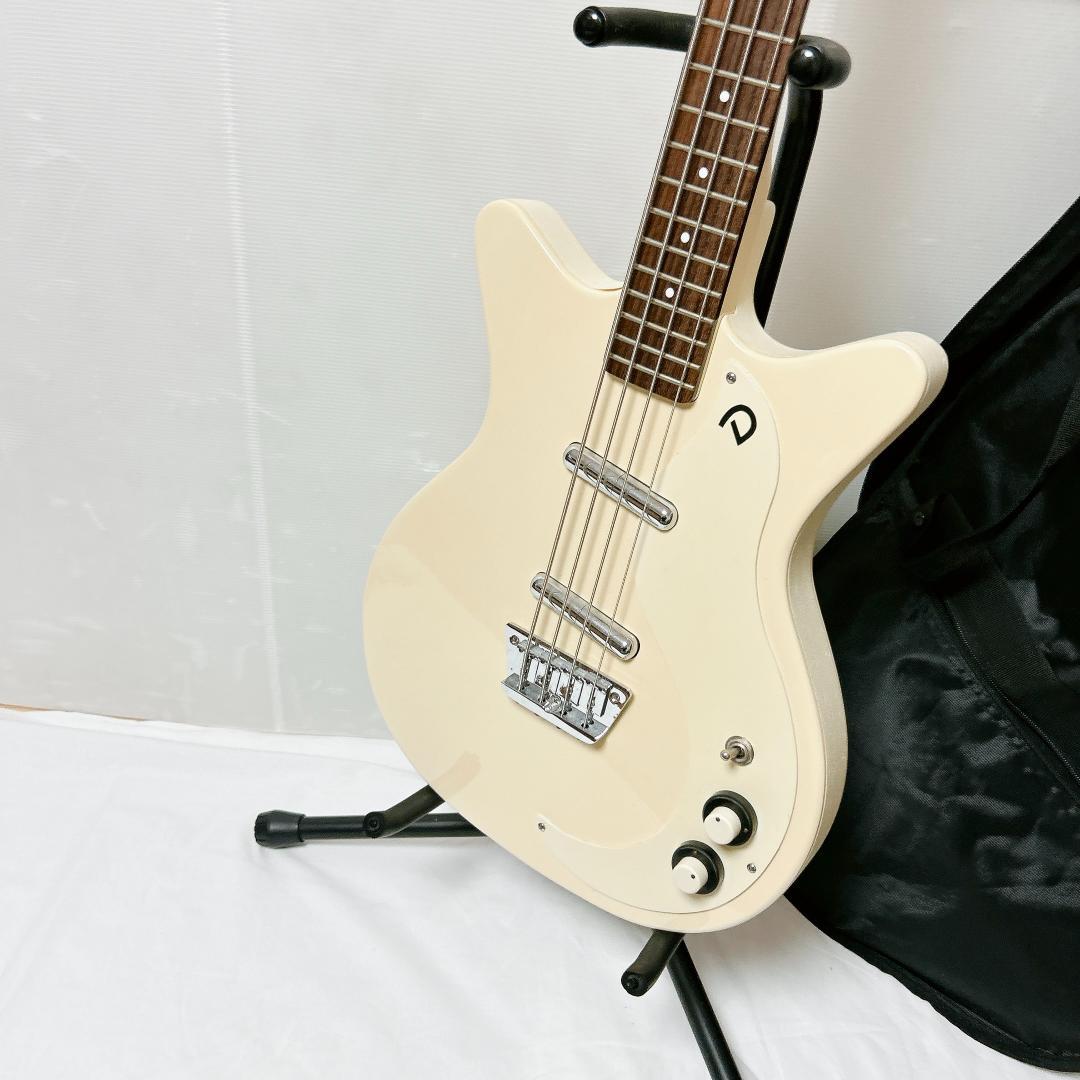 美品 Dan electro ダンエレクトロ 59 DC BASS ホワイト