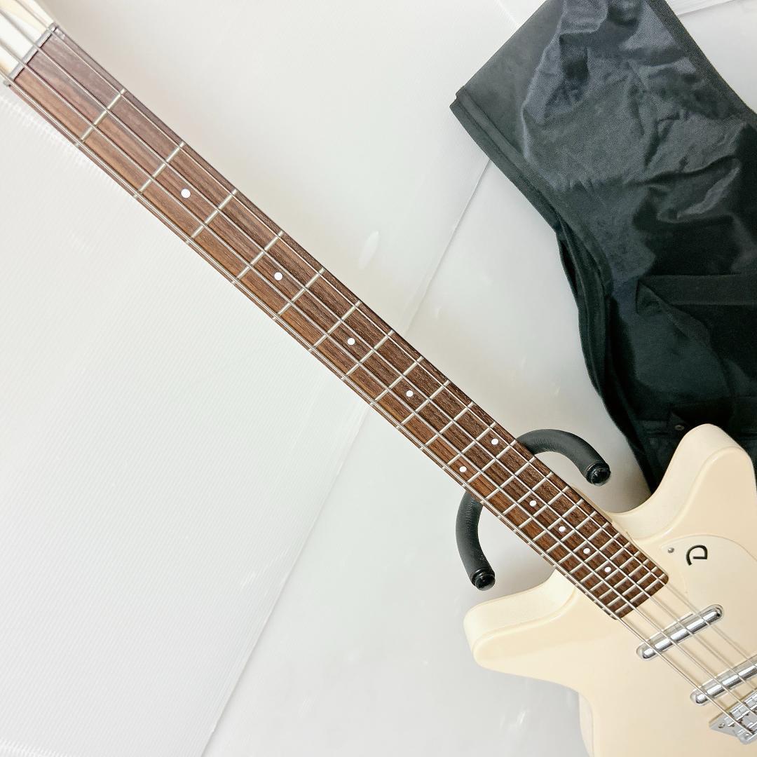 美品 Dan electro ダンエレクトロ 59 DC BASS ホワイト