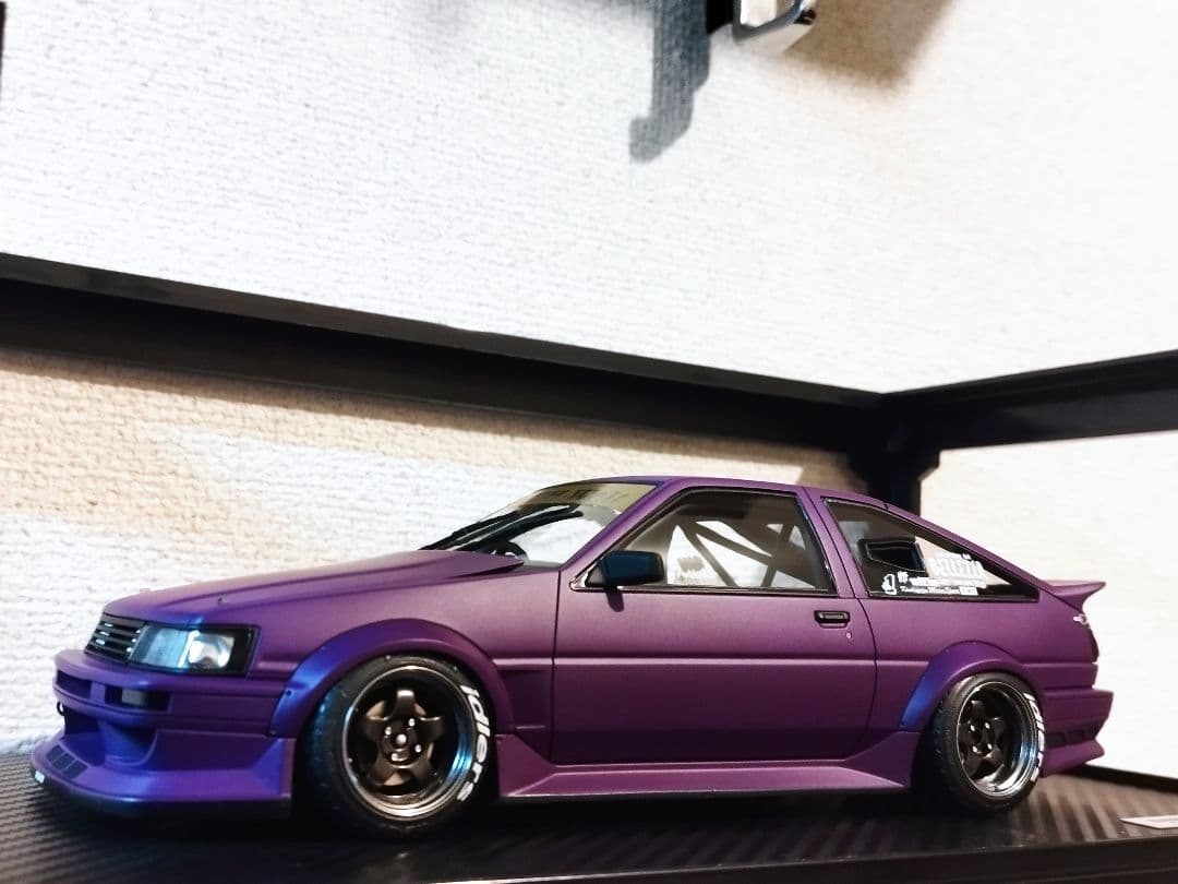 1/18 IG AE86 パープル RWBウィング