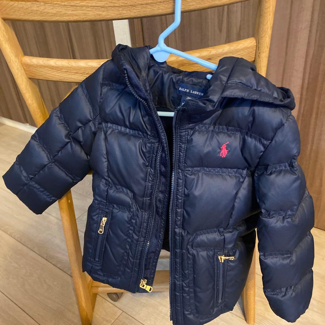 値下げ❣️未使用品❣️ラルフローレンのダウンジャケット24M　ネイビー　男女共用