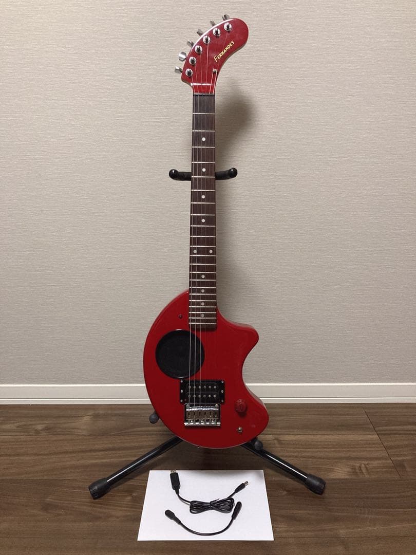 超美品 FERNANDES ZO-3 フェルナンデス 赤 レッド 弦新品