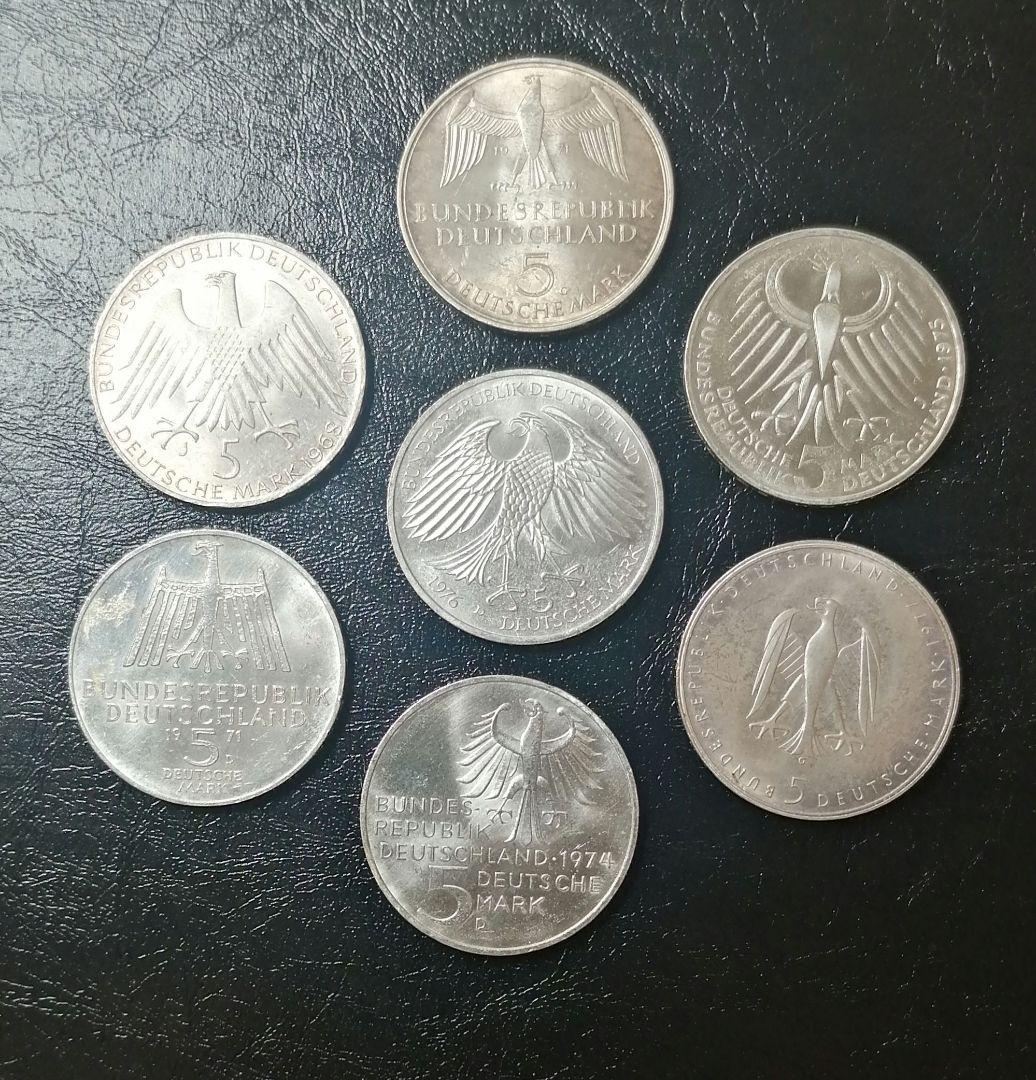 ドイツ記念5マルク銀貨。