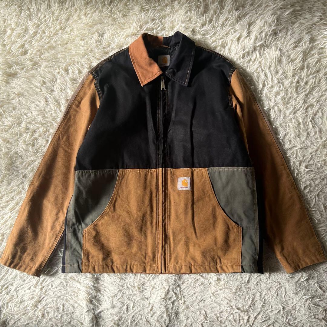Carhartt カーハート　パッチワーク　ジップアップ　ジャケット　XL