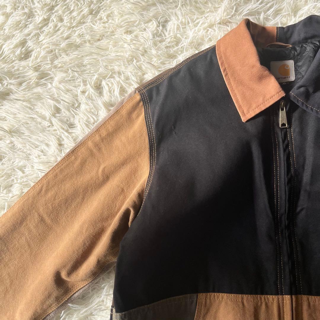 Carhartt カーハート　パッチワーク　ジップアップ　ジャケット　XL