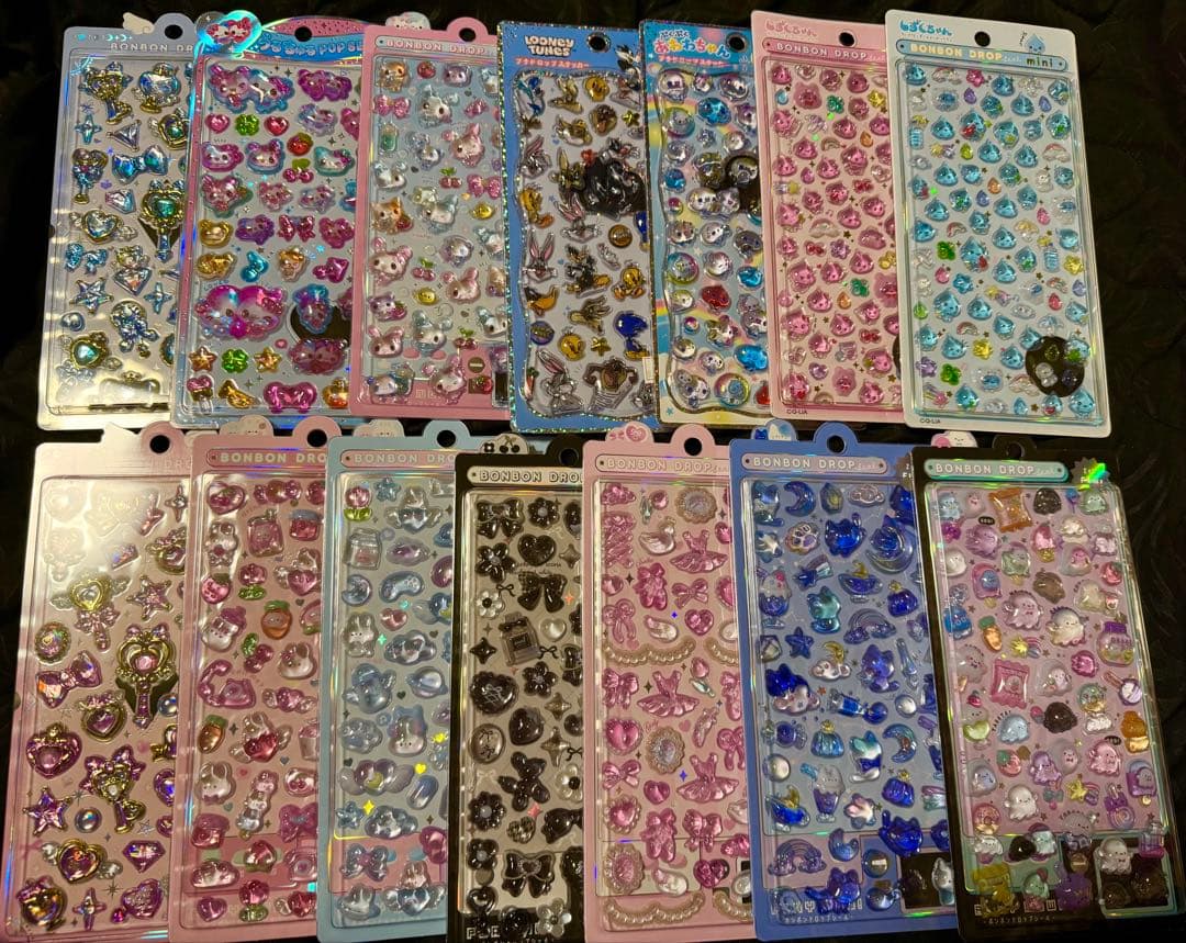 しずくちゃん　あわわちゃんボンボンドロップシール　 うるちゅるボンボンドロップ