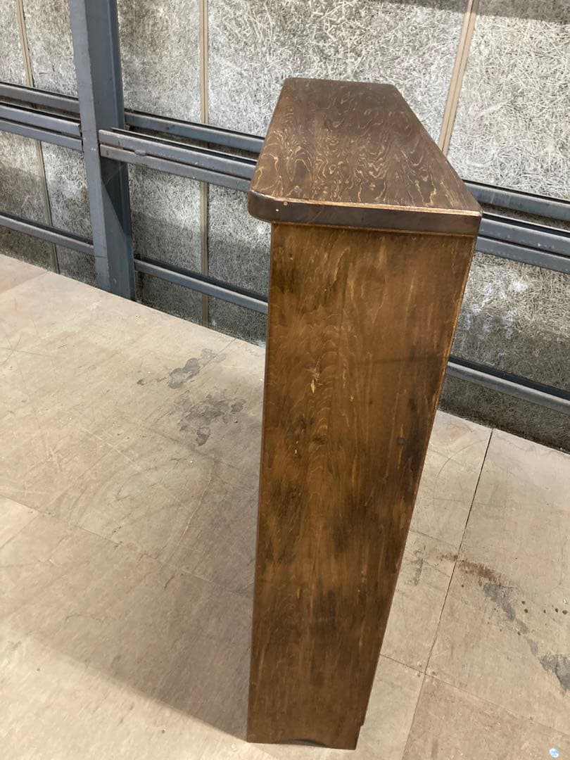 【昭和木材】アンティーク 本棚 書棚 無垢材 収納棚 古家具 昭和レトロ