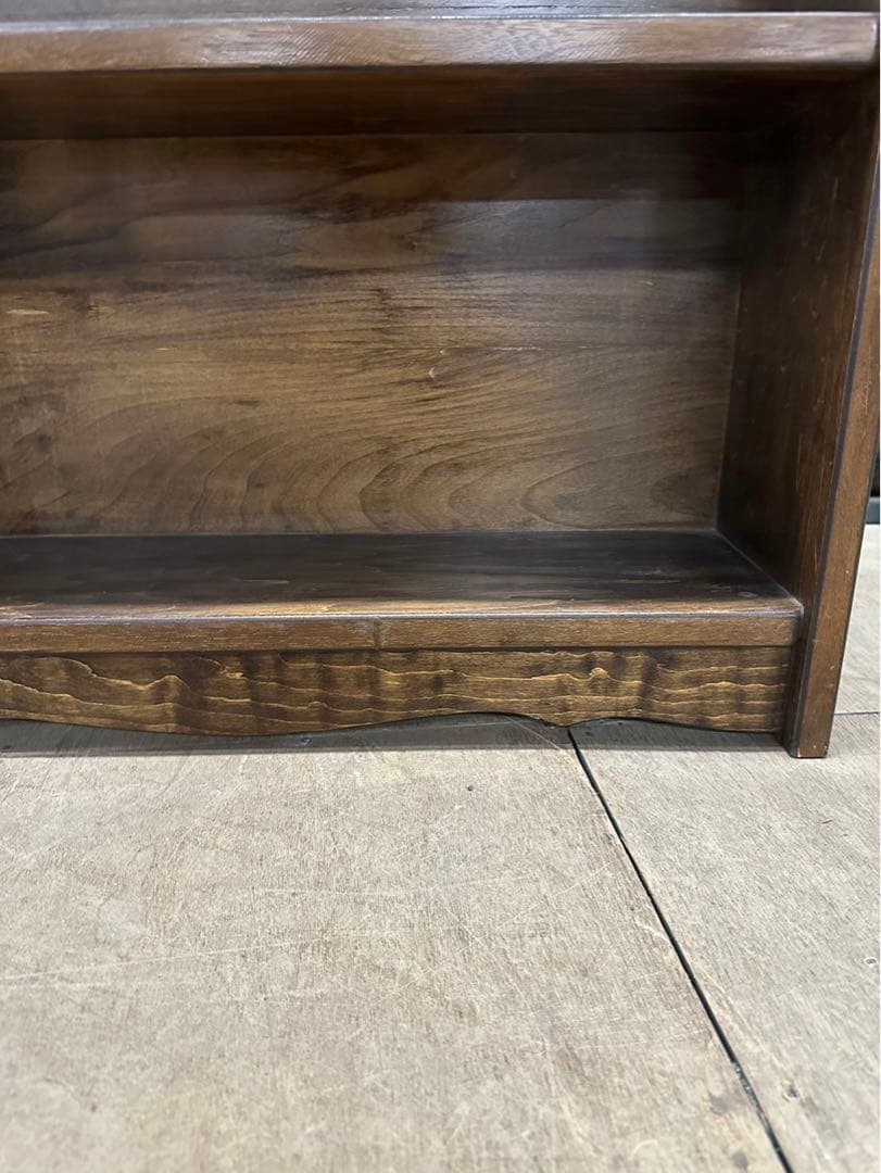【昭和木材】アンティーク 本棚 書棚 無垢材 収納棚 古家具 昭和レトロ