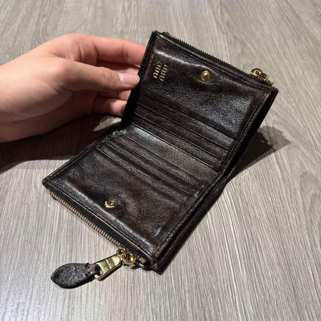 miumiu ナッパレザー 財布