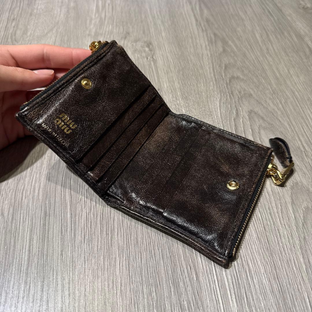 miumiu ナッパレザー 財布