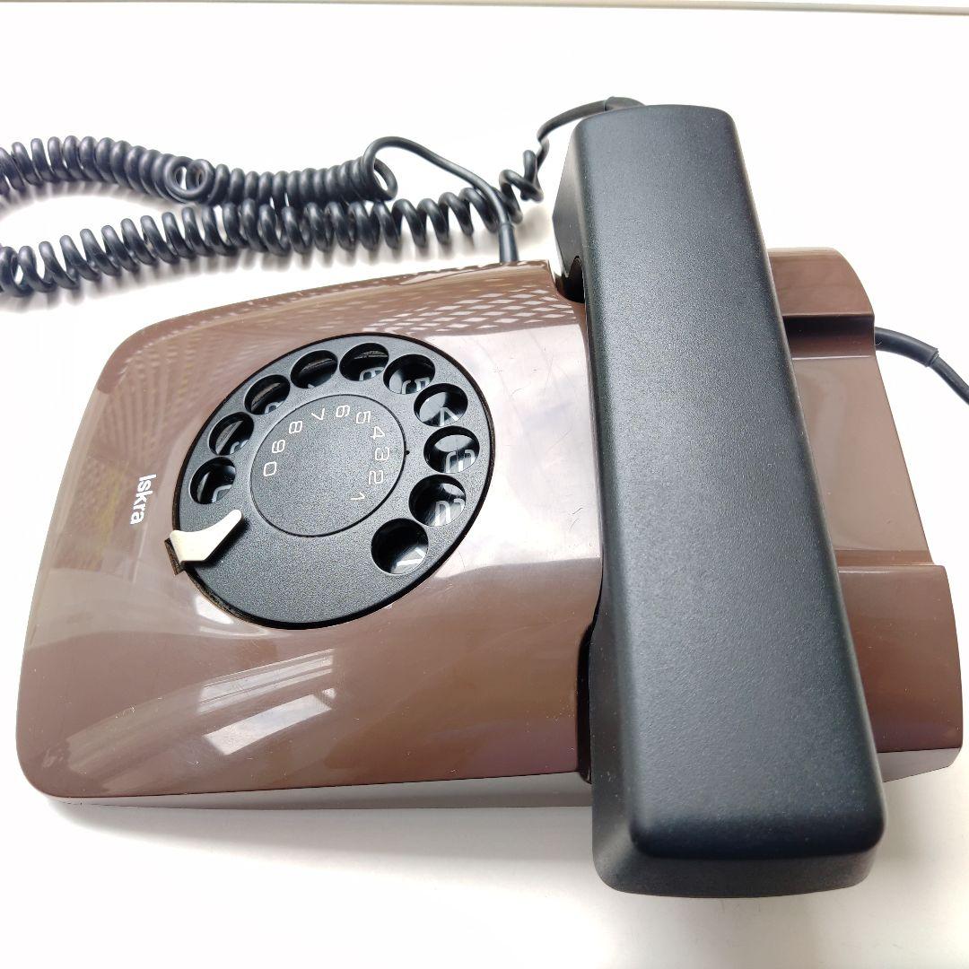 Iskra　イスクラ　レトロ電話機　ダイヤル式電話機　アンティーク