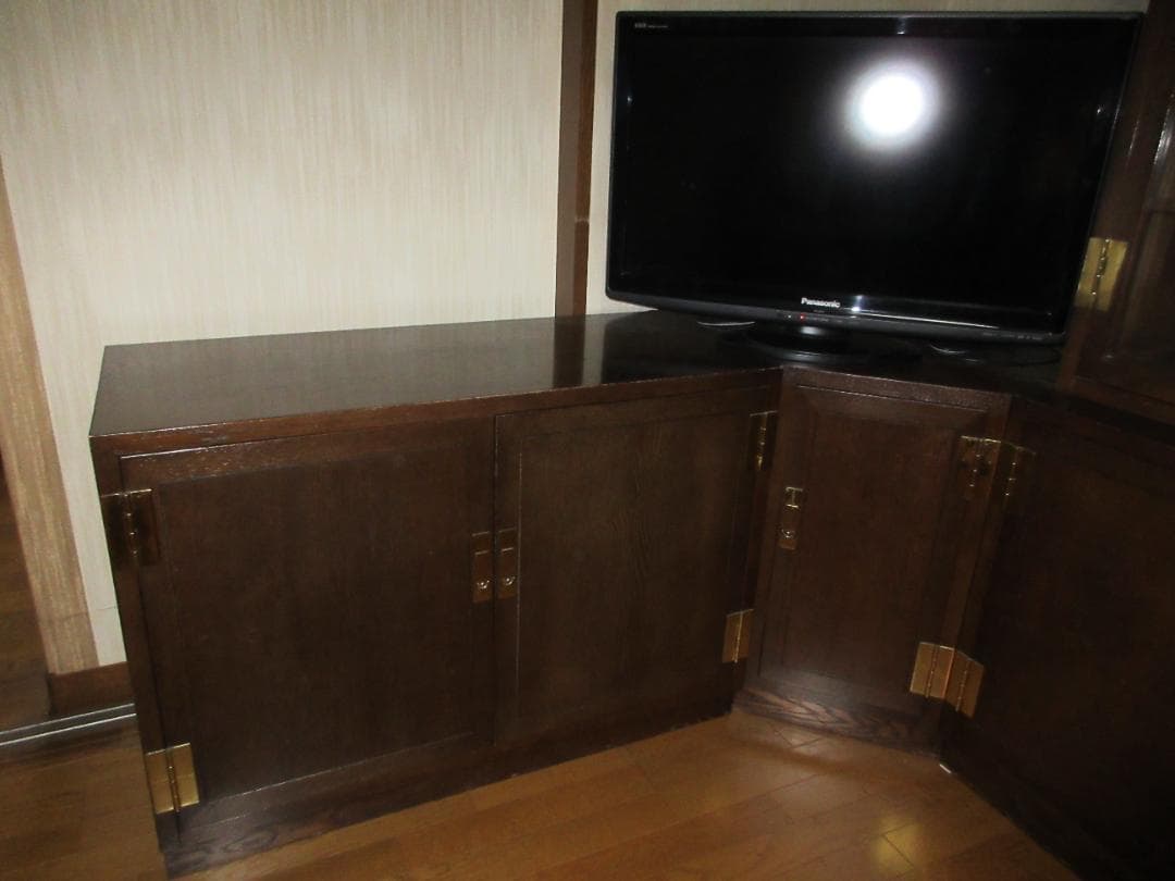 【ヴィンテージ　アンティーク】カリモク　ドマーニ　コーナーキャビネット　真ん中