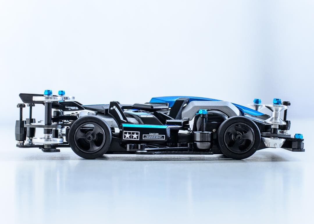 ミニ四駆完成品★マッハフレームFMA BKBLフルベアリング未走行