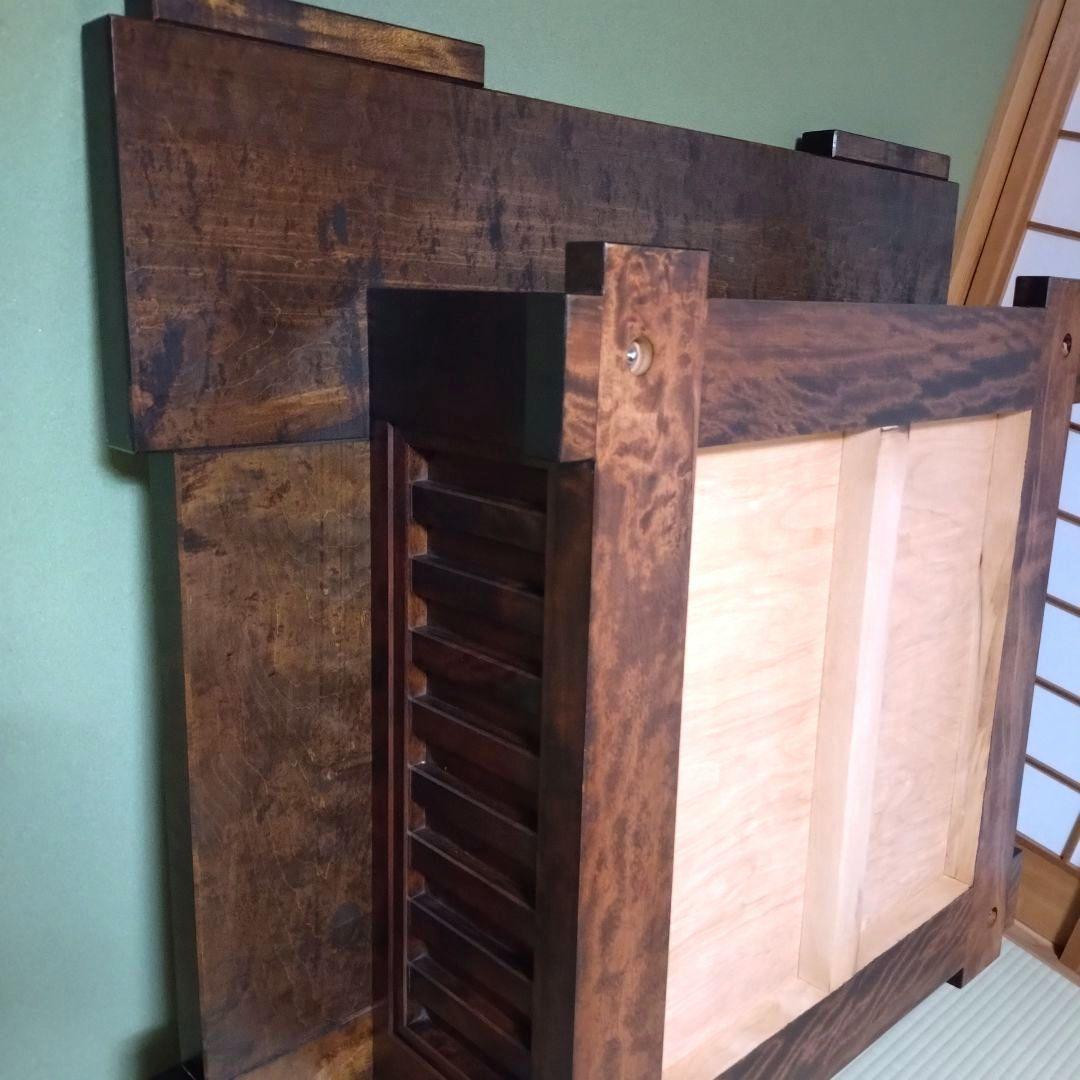 囲炉裏テーブル　囲炉裏付き座卓　民芸調　アンティーク　古民家　旅館　天然木