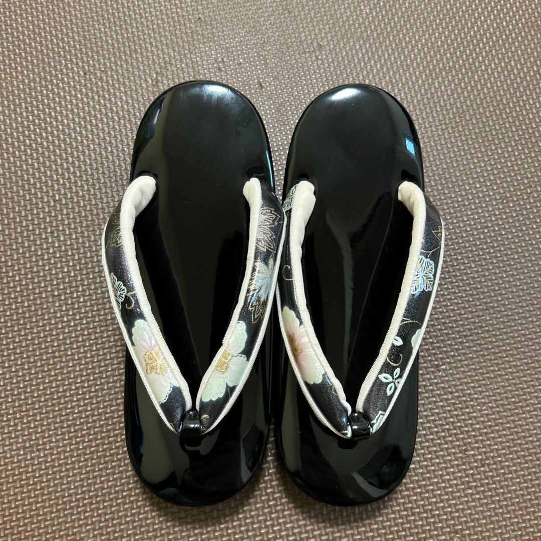 成人式 和装 バッグ 草履 黒 24cm