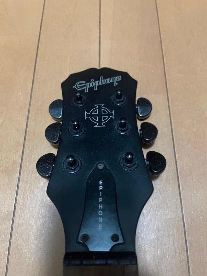 い*送様 Epiphone エレキギター ブラック 動作未確認