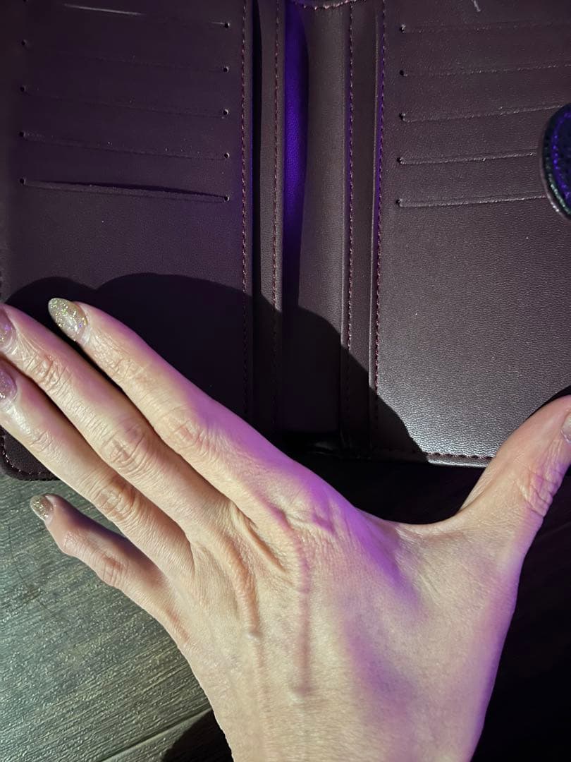 CHANEL ブラックレザー 二つ折り財布ノベルティ