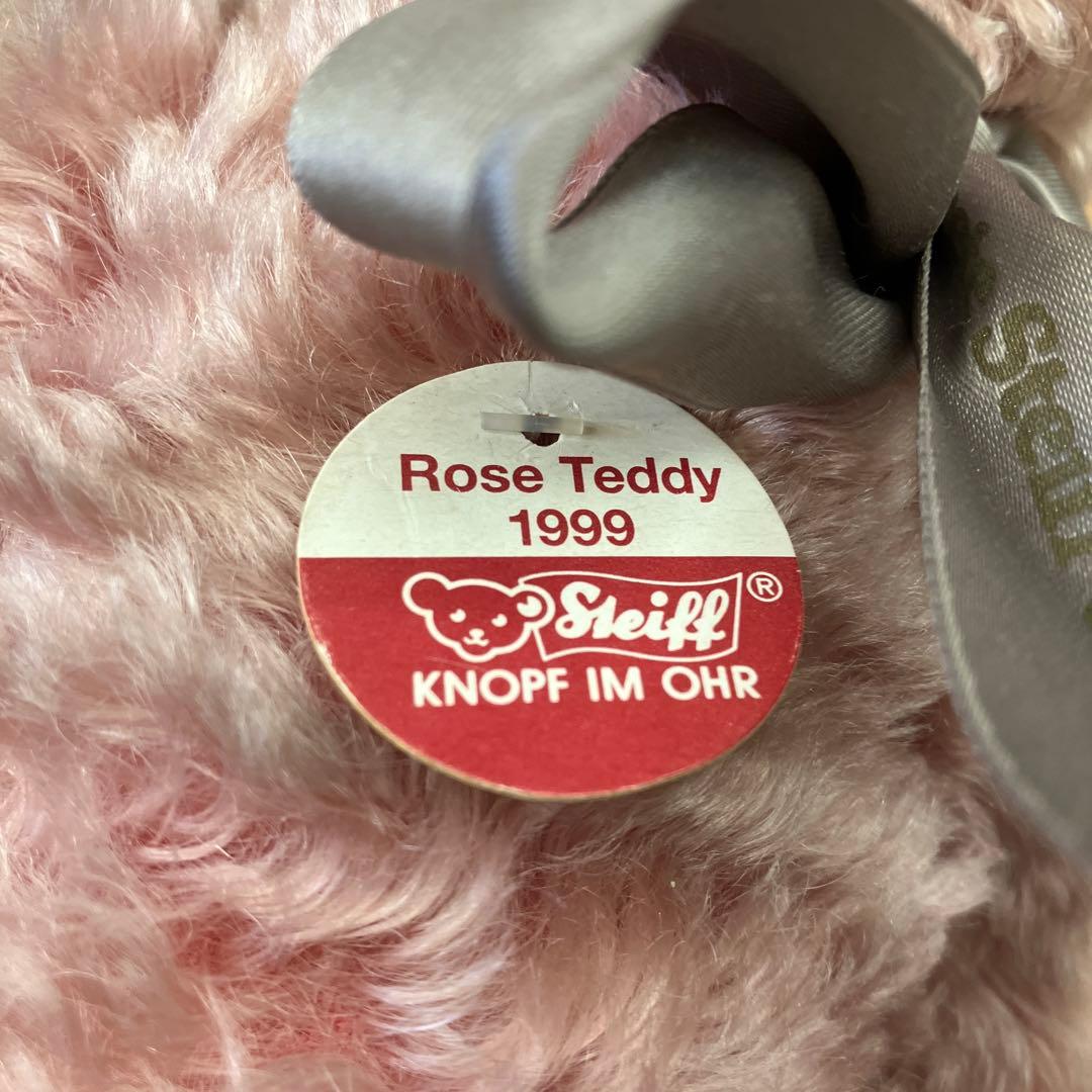シュタイフ 年代物 1999年 ローズ テディベア 444/1500 ぬいぐるみ