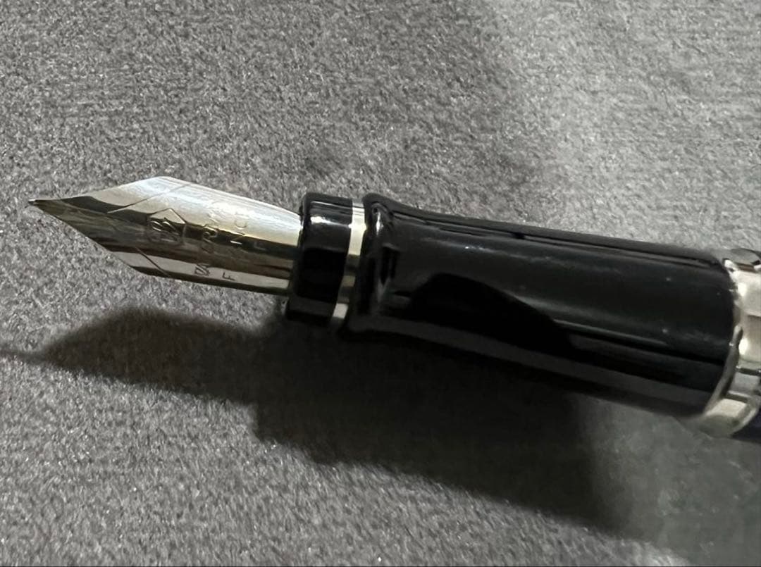 新品未使用 WATERMAN 青 ストライプ 万年筆
