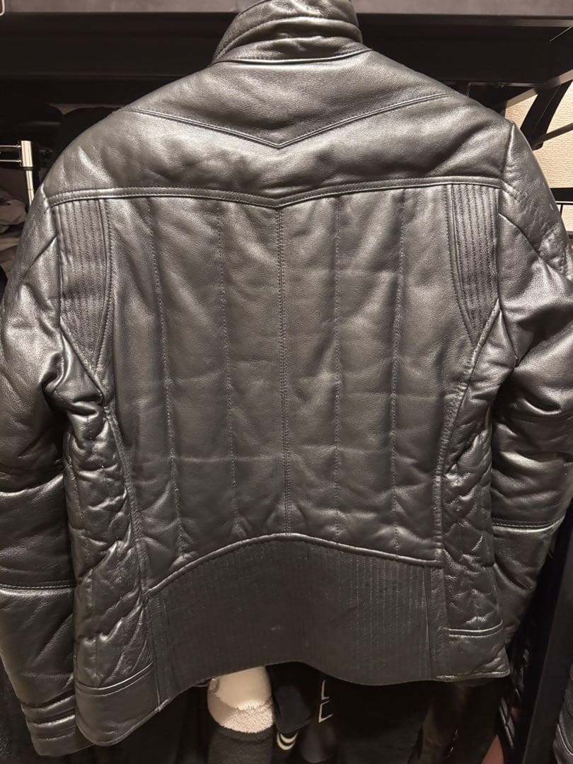 美品　JACKROSE ラムレザー　ダウンジャケット　M ライダースジャケット