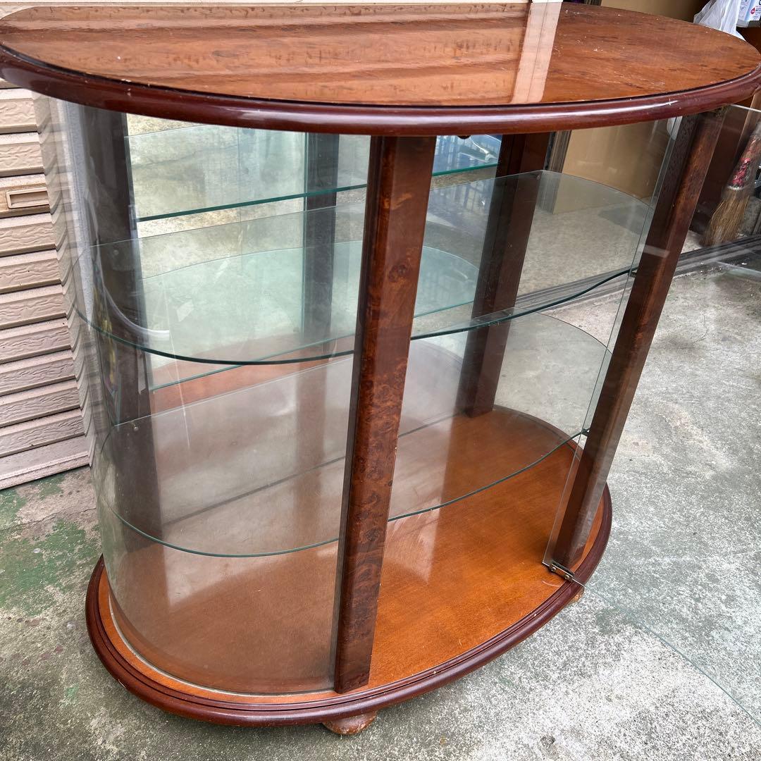 イタリア製　FPPASI コレクションボード　ミラー付キャビネット　ハーフムーン