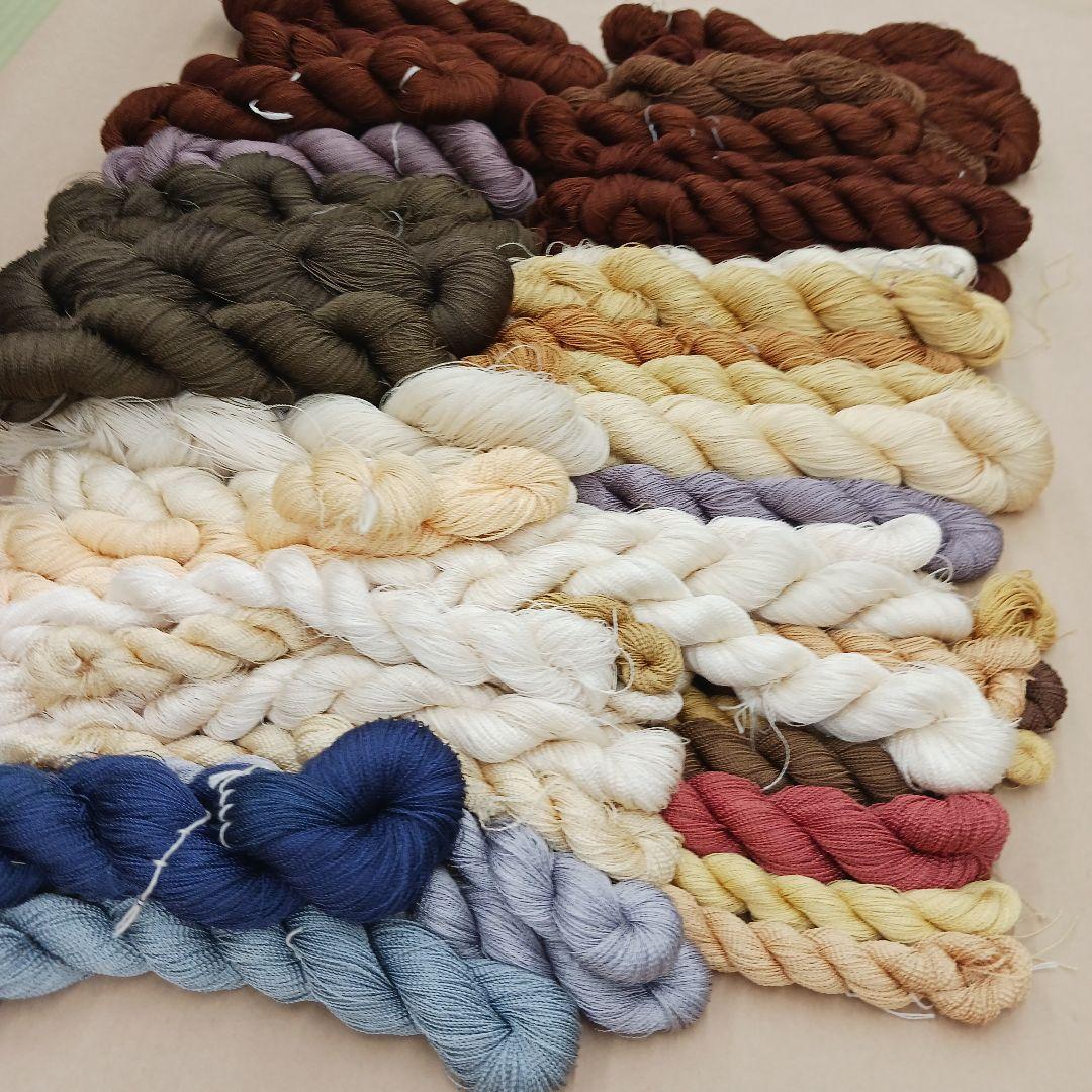 織物、組紐、刺繍、絹糸セット341