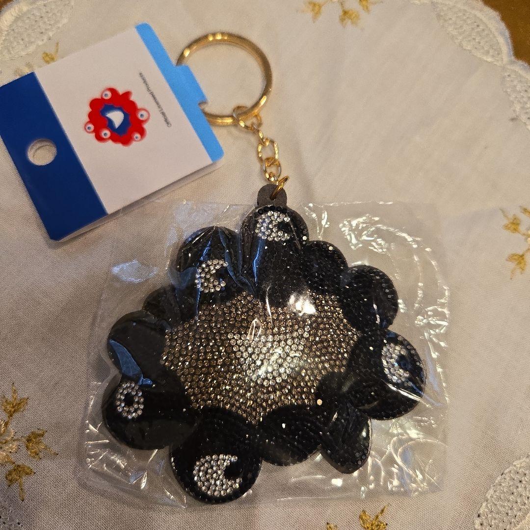 大阪関西万博 EXPO 未使用 新品 黒ミャクミャク キラキラ キーホルダー