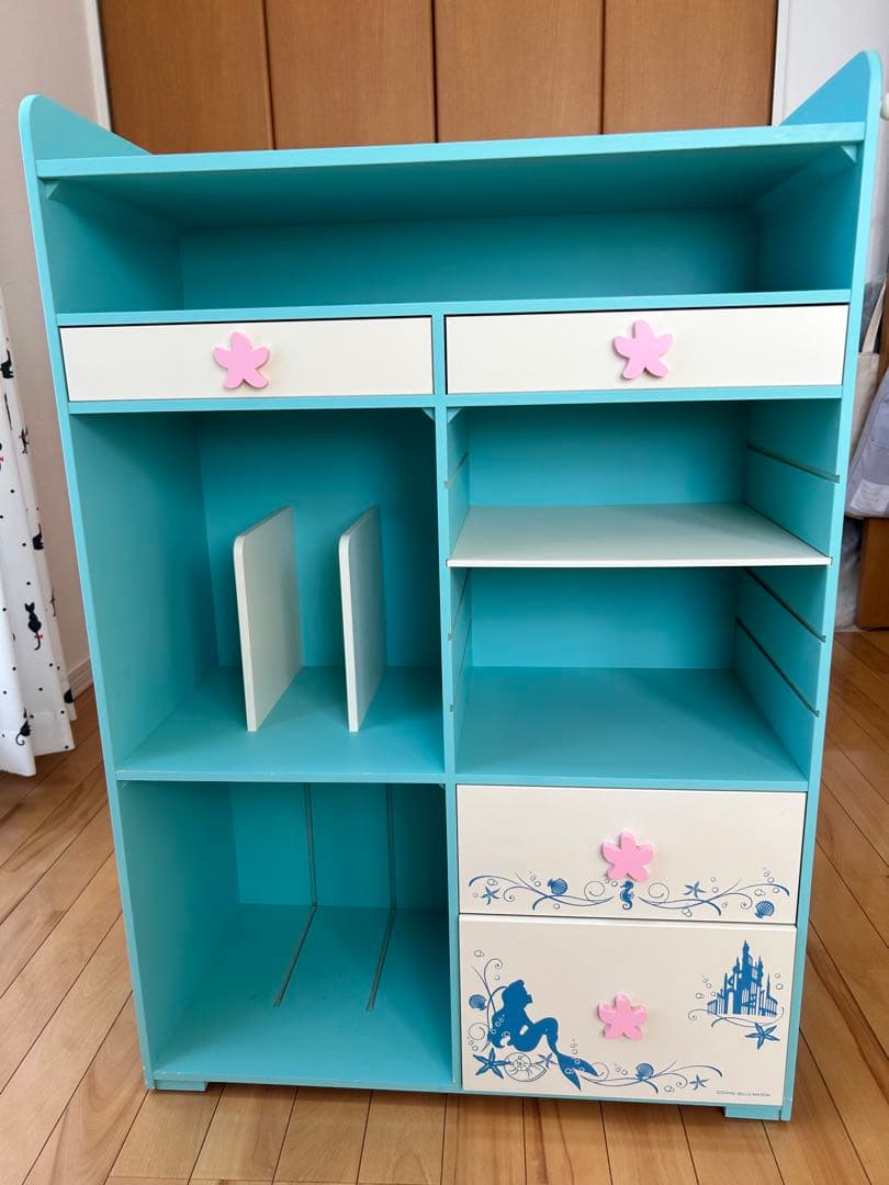 【※直接引渡し限定】【極美品】ランドセル収納本棚　ディズニー　アリエル