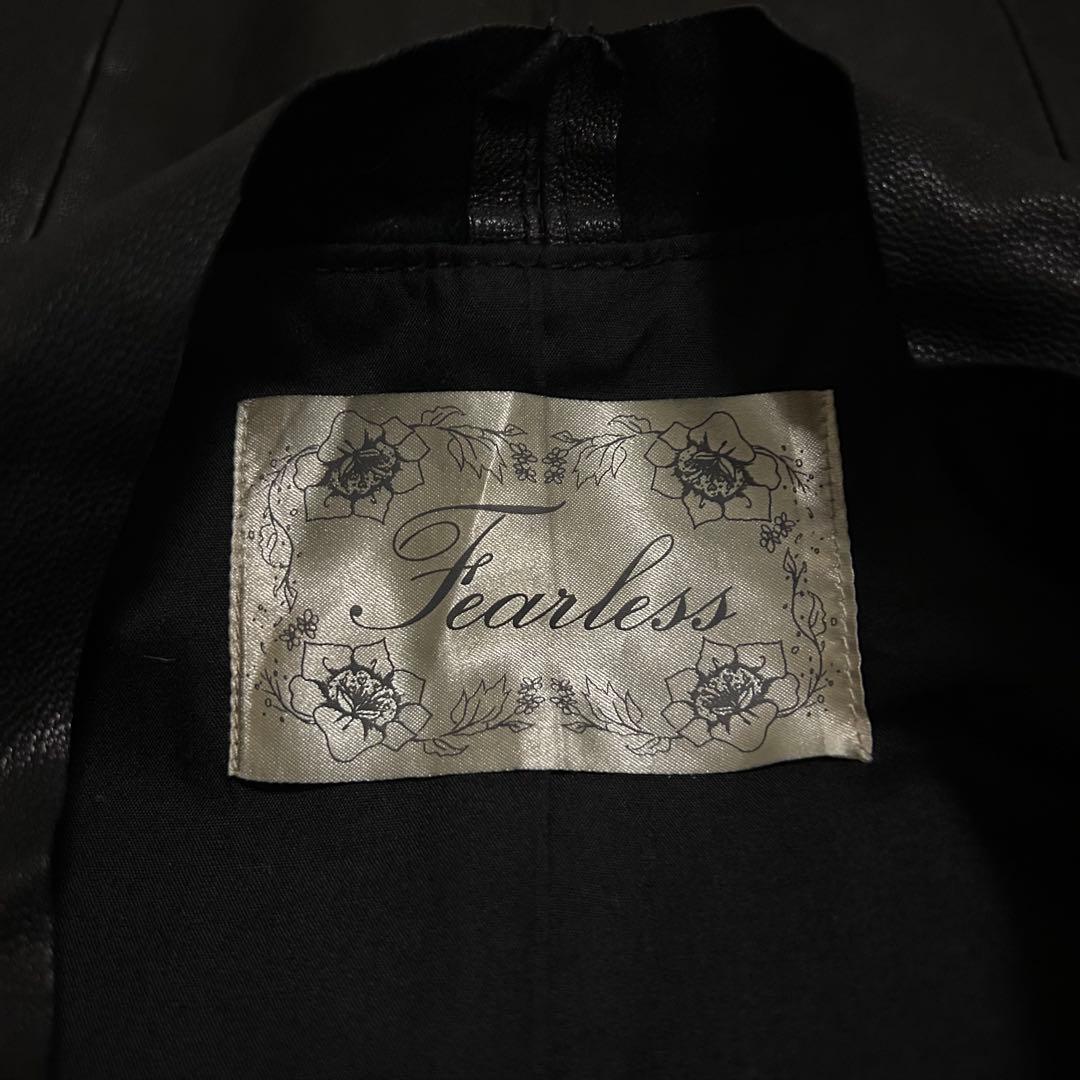 ジャケット・アウター 00s Fearless Drape Leather Jacket y2k