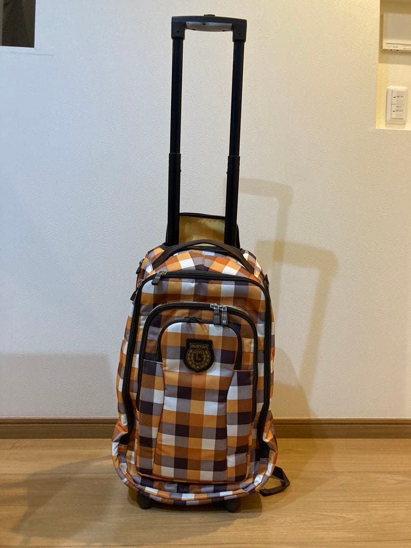 BURTON ローラーパックSS チェック柄 3wayキャリーバッグ　中古品