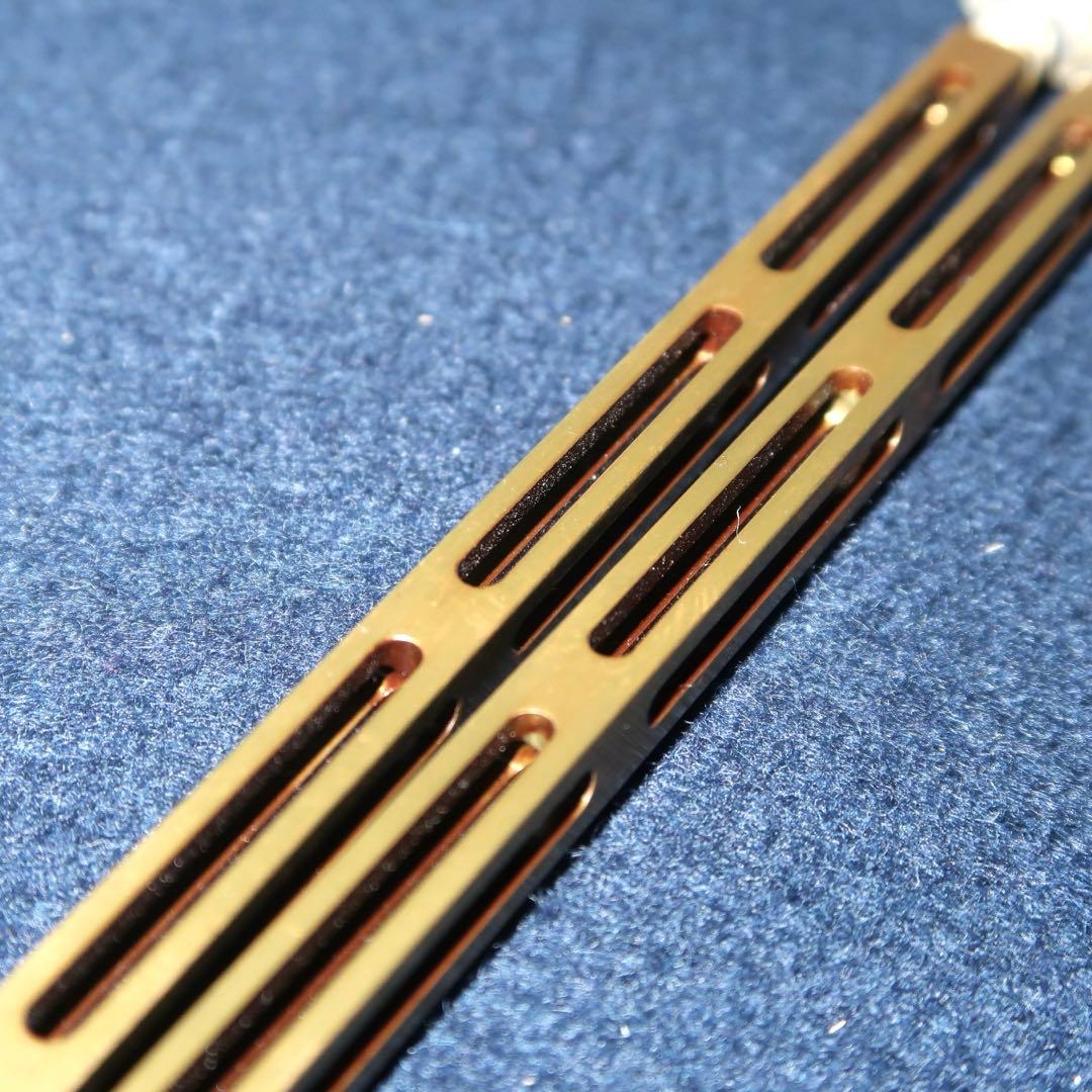 【茶道具】木村清五郎作　菊頭四方透飾火箸