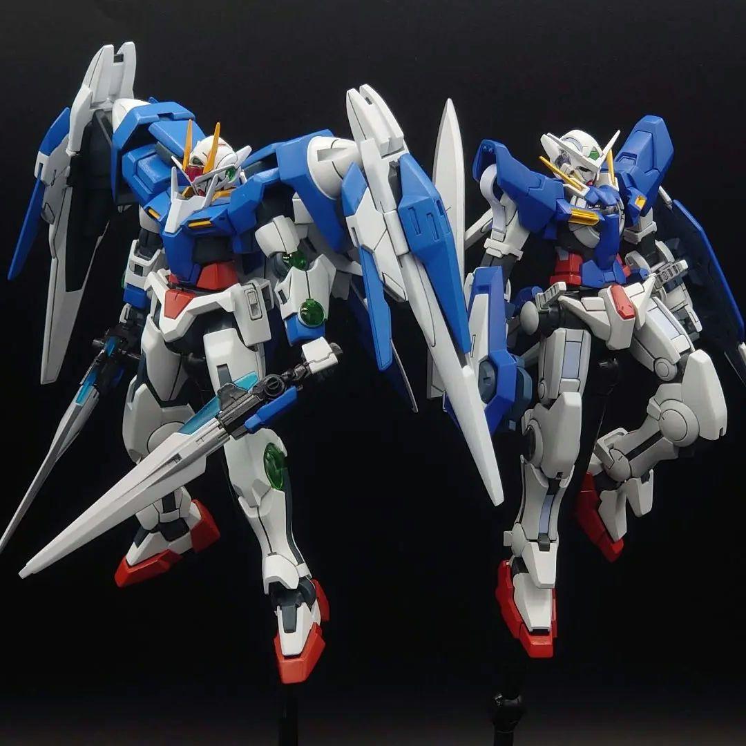 機動戦士ガンダム00　HG 1/144　ダブルオーライザー　ガンプラ全塗装完成品