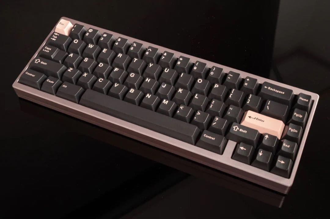 キーボード Keycult No. 1/65 Rose Gold & Charcoal