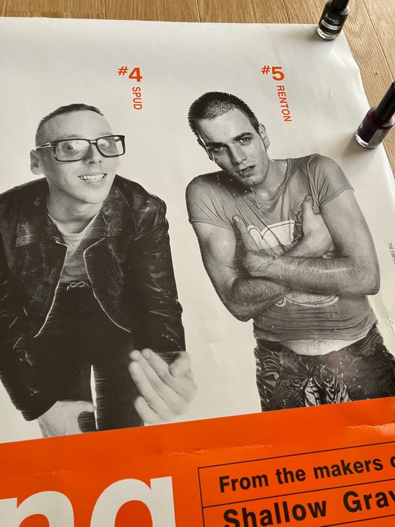 激レア！90sヴィンテージトレインスポッティングビッグポスター ユアンマクレガー