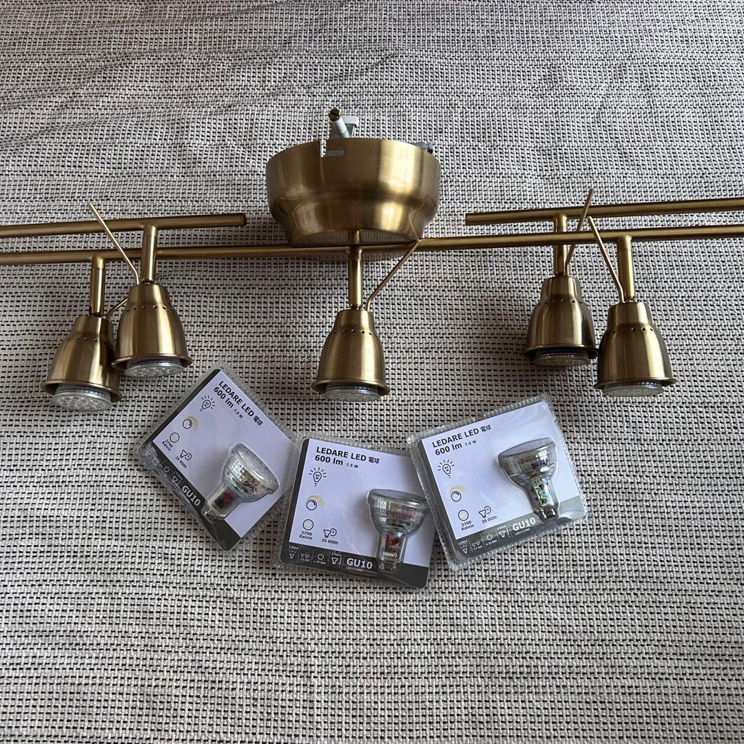 IKEA BAROMETER バロメーテル シーリングライト ゴールド