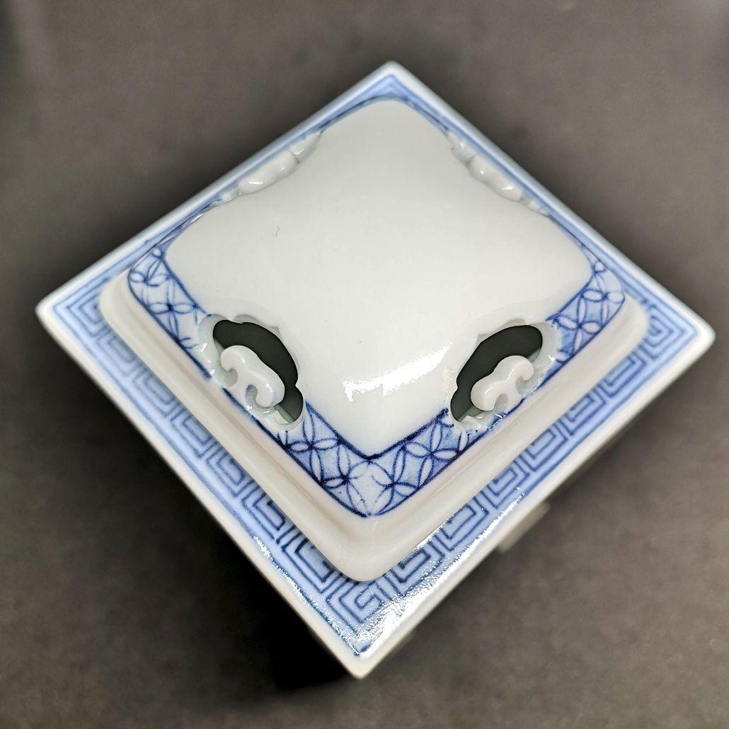 【1950s　アンティーク　 十二代今泉今右衛門　茶道具】『色鍋島染付絵香炉』