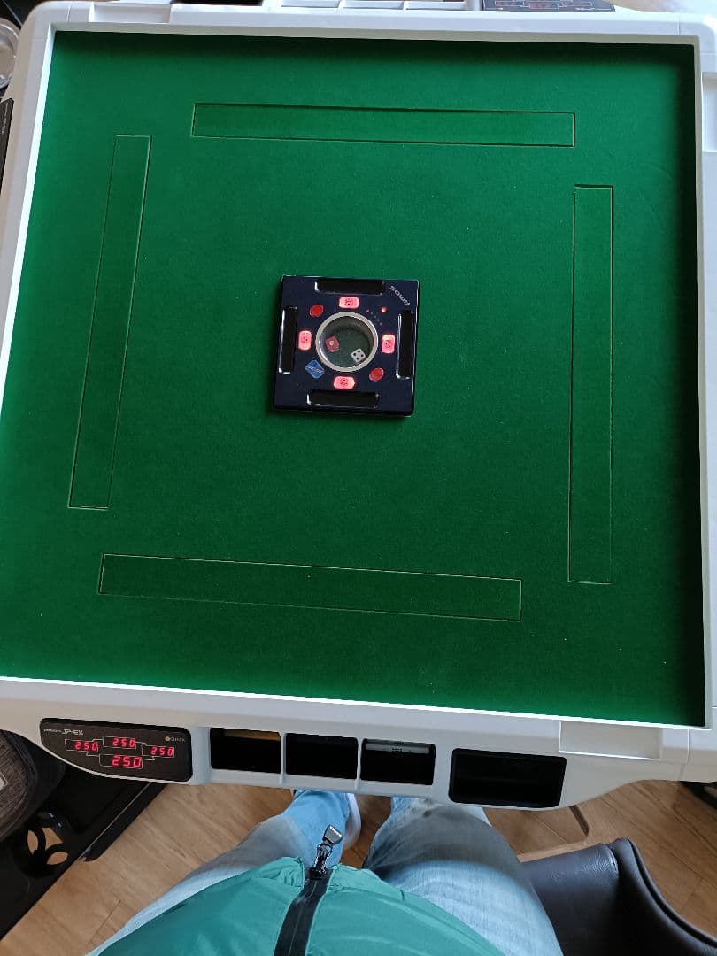 アモスJP-EX 28ミリ牌　折りたたみ脚　サイドテーブル　チェアセット