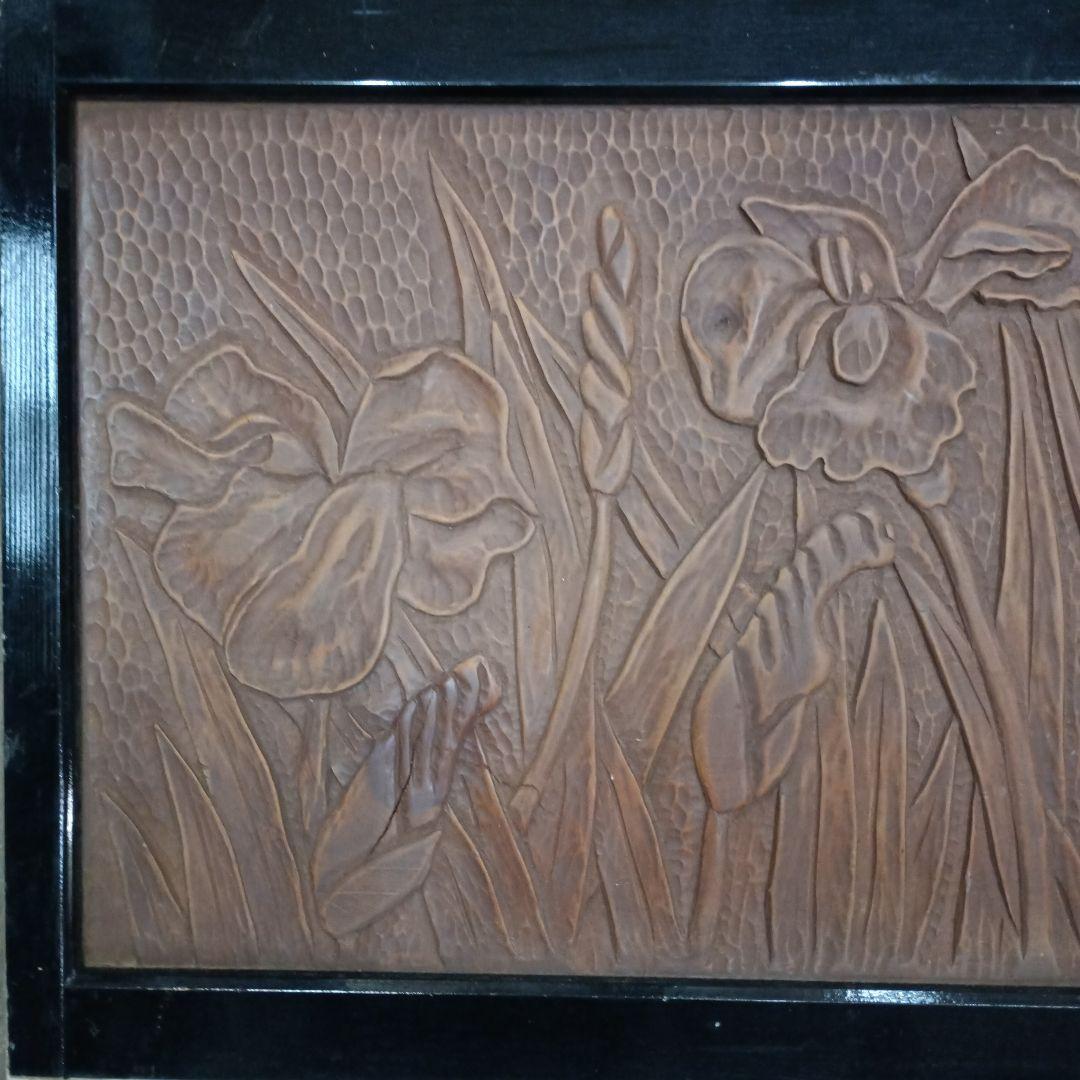 5707）鎌倉彫？？？　戸棚の引き戸　収納？　箪笥？