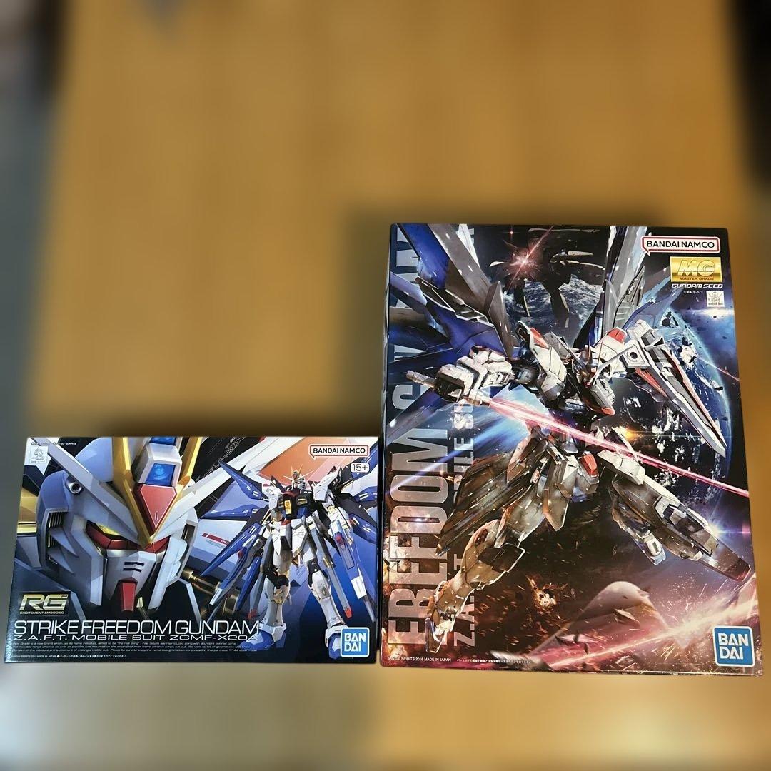 【2点セット】MGフリーダムガンダム&RGストライクフリーダム