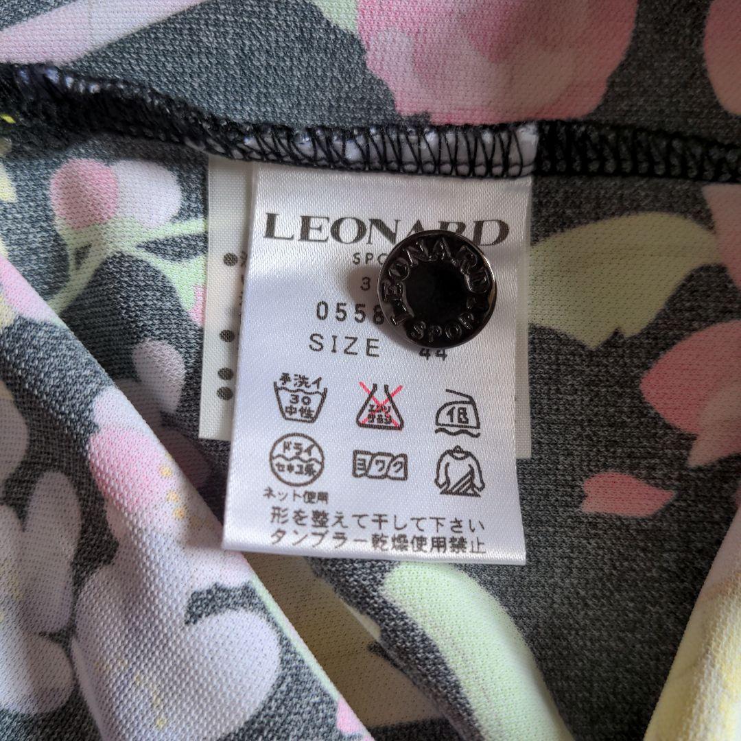 美品　LEONARD フラワープリント ポロシャツ サイズ44