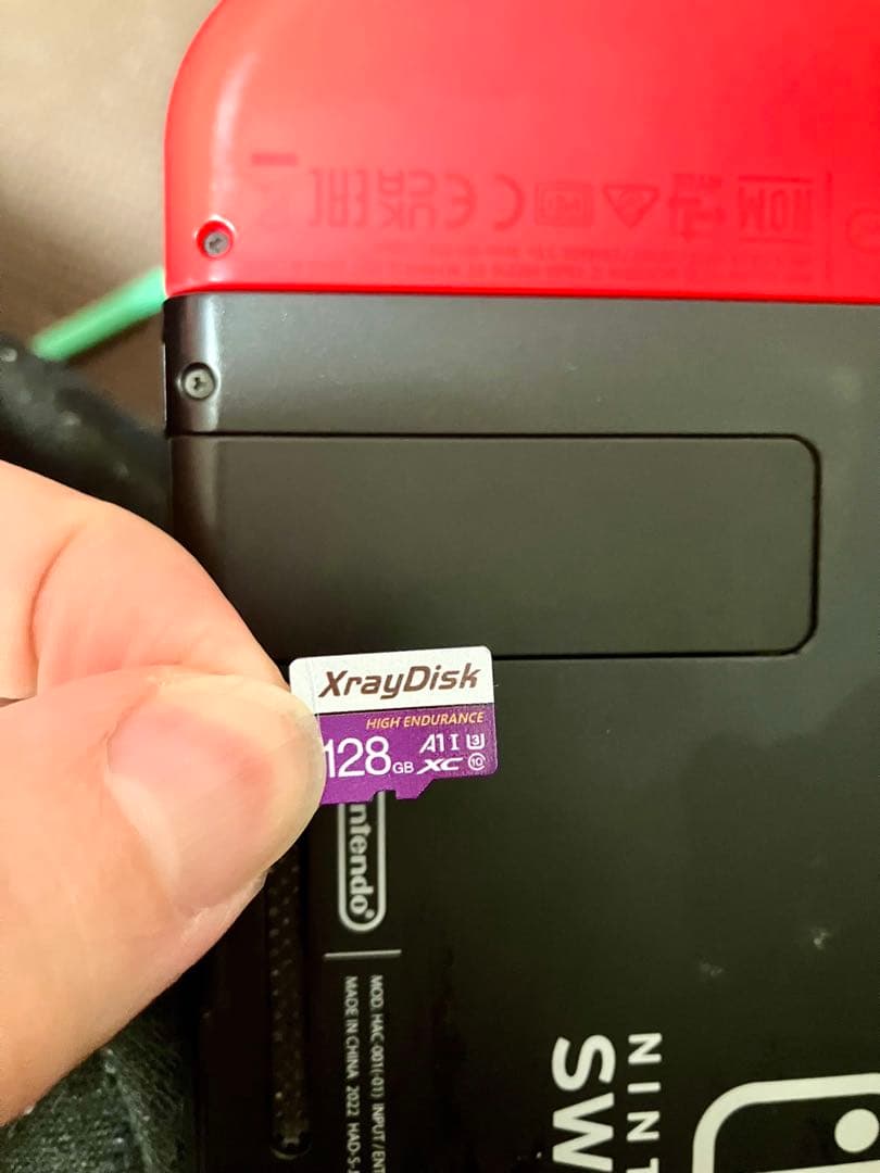 Nintendo Switch バッテリー強化版　2022年製　マイクロSD付き