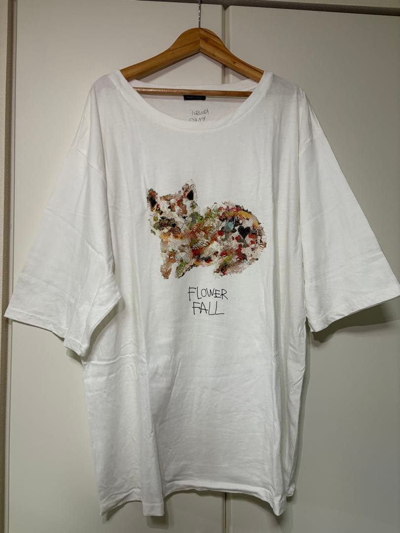 米津玄師 draw cat-T レディース　'15 花ゆり落ちる