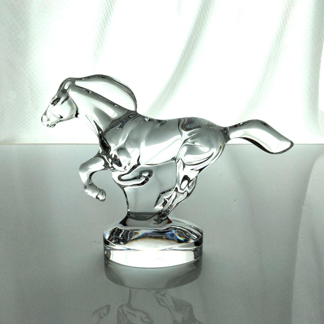 【新品】バカラ　馬　ウマ干支置物 　箱付き