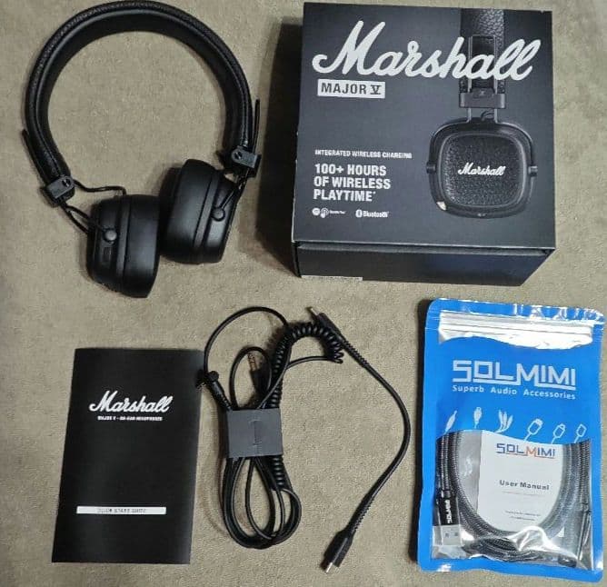 Marshall Major Ⅴ ワイヤレスヘッドフォン【正規品】オマケ付き