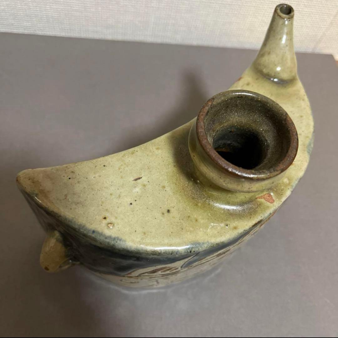 金城次郎作　抱瓶　壺屋陶器　沖縄県無形文化財