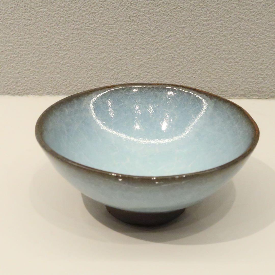 【茶道具】猪飼祐一作　青磁　盃