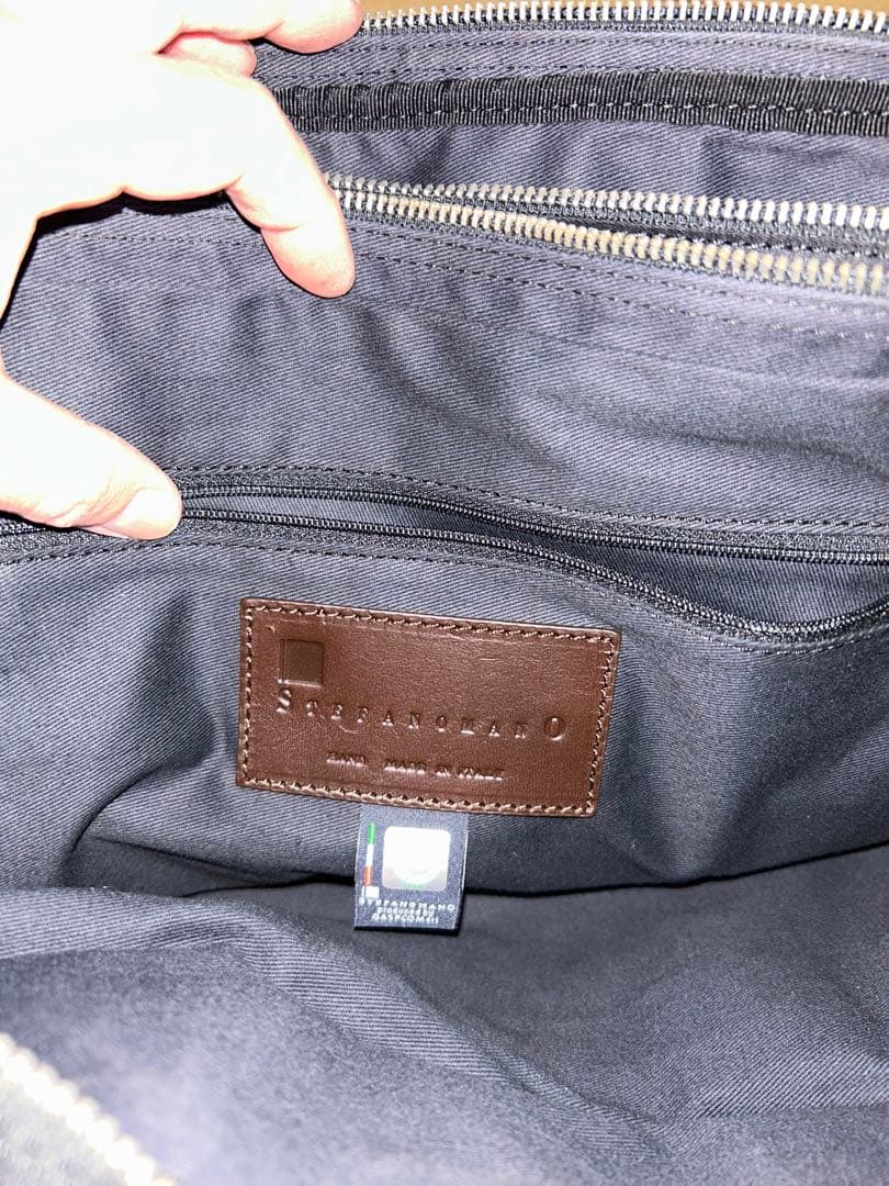 ステファノマーノ　ブリーフケース　ブラック