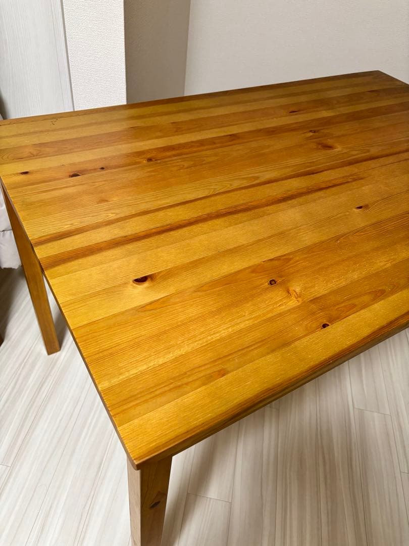 木製シンプルテーブル（ナチュラルウッド） ナフコ